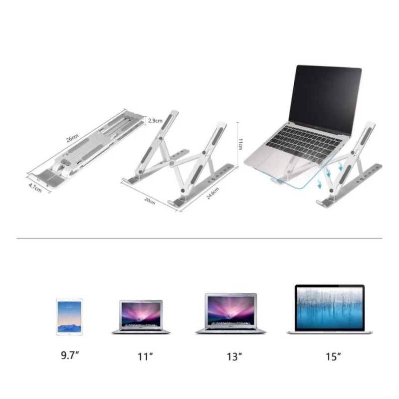 Suporte Articulado para Notebook Regulável e Ergonômico